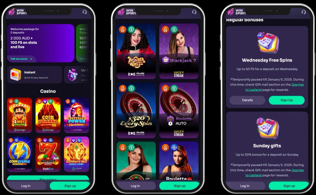 Esperienza casinò mobile WinSpirit